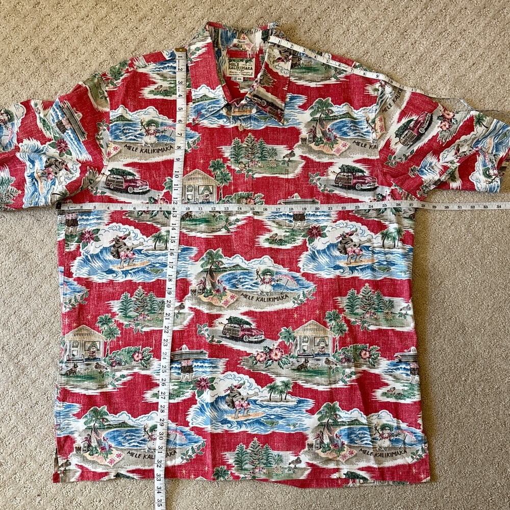 Limited Issue Reyn Spooner Christmas Aloha Shirt - Picture 4 of 7